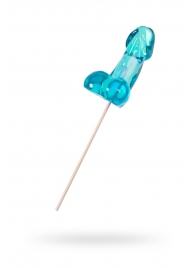 Голубой леденец в форме члена со вкусом блю кюрасао - 80 гр. - Sosuчki - купить с доставкой в Петрозаводске