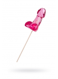 Розовый леденец в форме члена со вкусом айриш крим - 80 гр. - Sosuчki - купить с доставкой в Петрозаводске