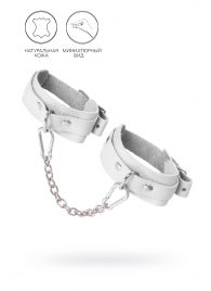 Белые мини-оковы со скруглёнными углами - Pecado - купить с доставкой в Петрозаводске