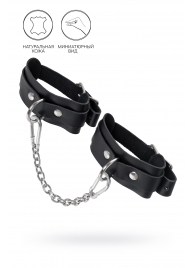 Черные мини-оковы со скруглёнными углами - Pecado - купить с доставкой в Петрозаводске