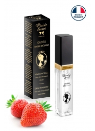 Стимулирующий блеск для губ со вкусом клубники - 7 мл. - Plaisir Secret - купить с доставкой в Петрозаводске