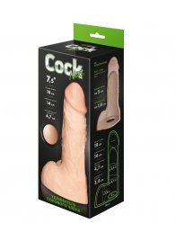 Телесный фаллоудлинитель с мошонкой Cock Next - 19 см. - LOVETOY (А-Полимер) - в Петрозаводске купить с доставкой