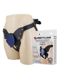 Синие трусики харнесс с платформой Caludio II - Baile - купить с доставкой в Петрозаводске