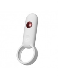 Белое эрекционное виброкольцо с пультом ДУ - Youvic - в Петрозаводске купить с доставкой