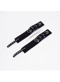 Черные кожаные оковы Sex - Crazy Handmade - купить с доставкой в Петрозаводске