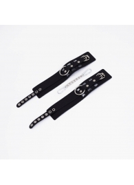 Черные кожаные оковы Sex - Crazy Handmade - купить с доставкой в Петрозаводске