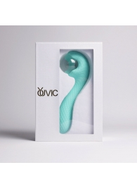 Бирюзовый вибромассажёр с деликатными токами - Youvic - купить с доставкой в Петрозаводске