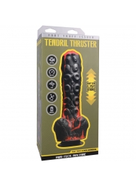 Черно-красная мини-машина на присоске Tendril Thruster - 21,6 см. - Doc Johnson - купить с доставкой в Петрозаводске