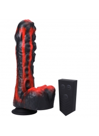 Черно-красная мини-машина на присоске Tendril Thruster - 21,6 см. - Doc Johnson - купить с доставкой в Петрозаводске
