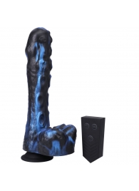 Черно-синяя мини-машина на присоске Tendril Thruster - 21,6 см. - Doc Johnson - купить с доставкой в Петрозаводске