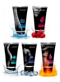 Набор из 5 лубрикантов JUJU (увлажняющий, Hot+, Long, Anal, малина) - JuJu - купить с доставкой в Петрозаводске