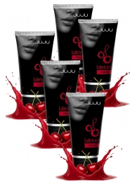 Набор из 5 съедобных лубрикантов JUJU со вкусом вишни - JuJu - купить с доставкой в Петрозаводске