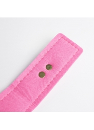 Черно-розовый ошейник с золотистой фурнитурой - Crazy Handmade - купить с доставкой в Петрозаводске