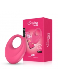 Розовое интерактивное эрекционное виброкольцо Leo - Easy toys - в Петрозаводске купить с доставкой