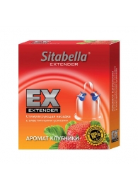 Стимулирующая насадка Sitabella Extender  Клубника - Sitabella - купить с доставкой в Петрозаводске