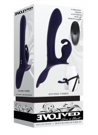 Женский страпон с вибрацией Giving Vibes - Evolved - купить с доставкой в Петрозаводске