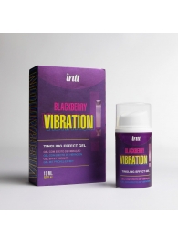 Стимулирующий гель с эффектом вибрации Blackberry Vibration - 15 мл. - INTT - купить с доставкой в Петрозаводске