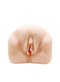 Телесный мастурбатор-вагина с оволосением и вибрацией - Baile - в Петрозаводске купить с доставкой
