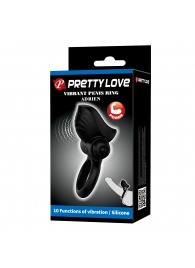 Черное эрекционное кольцо с вибрацией Adrien - Baile - в Петрозаводске купить с доставкой