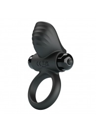 Черное эрекционное кольцо с вибрацией Adrien - Baile - в Петрозаводске купить с доставкой