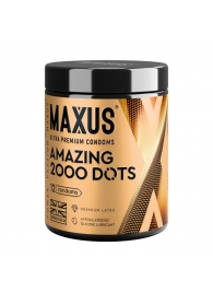 Точечные презервативы MAXUS 2000 Amazing Dots с железным кейсом - 12 шт. - Maxus - купить с доставкой в Петрозаводске