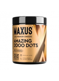 Точечные презервативы MAXUS 2000 Amazing Dots с железным кейсом - 15 шт. - Maxus - купить с доставкой в Петрозаводске