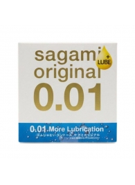 Увлажнённый презерватив Sagami Original 0.01 Extra Lub - 1 шт. - Sagami - купить с доставкой в Петрозаводске