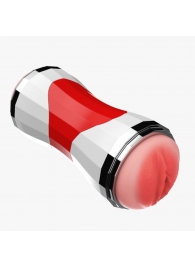 Двусторонний мастурбатор в колбе Power Grip Cup - вагина и ротик - Boys of Toys - в Петрозаводске купить с доставкой