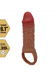 Реалистичная насадка на член Peirre - 15,5 см. - Baile - в Петрозаводске купить с доставкой