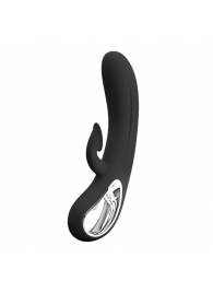 Черный вибратор-кролик Romance Massage - 24 см. - Baile