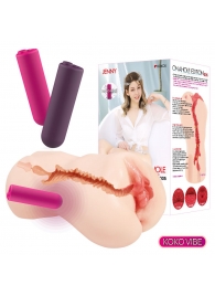 Мастурбатор-вагина с вибрацией Jenny Onahole edition 005 - KOKOS - в Петрозаводске купить с доставкой