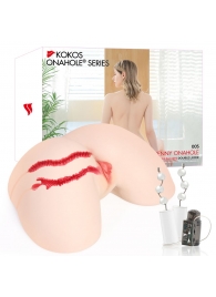 Мастурбатор-полуторс с двойным слоем материала и вибрацией Jenny Onahole Real Hips - KOKOS - в Петрозаводске купить с доставкой