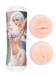 Двусторонний мастурбатор в колбе аниме - вагина и ротик - Tokyo Style - в Петрозаводске купить с доставкой
