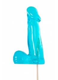 Голубой леденец в форме члена со вкусом блю кюрасао - 173 гр. - Sosuчki - купить с доставкой в Петрозаводске