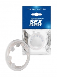 Эрекционное кольцо с мягкой стимулирующей насадкой - Sex Expert - в Петрозаводске купить с доставкой