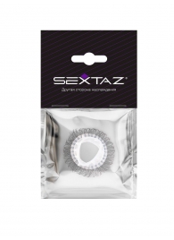 Эластичное эрекционное кольцо с длинными черными «ресничками» - Sextaz - в Петрозаводске купить с доставкой