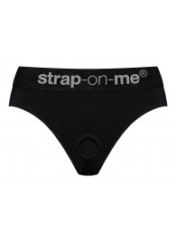 Черные трусики для насадок Heroine Lingerie Harness - size XL - Strap-on-me - купить с доставкой в Петрозаводске