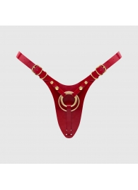 Красный пояс для фиксации насадок Strap-On-Me Leatherette Harness Fabulous - Strap-on-me - купить с доставкой в Петрозаводске
