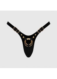 Черный пояс для фиксации насадок Strap-On-Me Leatherette Harness Fabulous - Strap-on-me - купить с доставкой в Петрозаводске