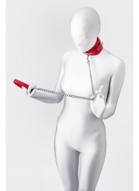 Красный ошейник с подкладкой из меха - ToyFa - купить с доставкой в Петрозаводске