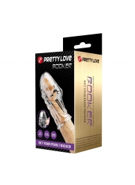 Прозрачная насадка на пенис Booker - 8 см. - Baile - в Петрозаводске купить с доставкой