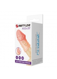 Телесная насадка на пенис Booker - 8 см. - Baile - в Петрозаводске купить с доставкой