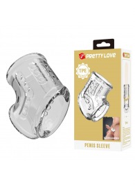 Прозрачная насадка на пенис и мошонку - Baile - в Петрозаводске купить с доставкой