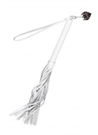 Белая кожаная плеть - 50 см. - Pecado - купить с доставкой в Петрозаводске