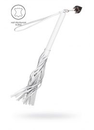 Белая кожаная плеть - 50 см. - Pecado - купить с доставкой в Петрозаводске