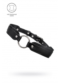 Черный кожаный чокер-ошейник со скруглёнными углами - Pecado - купить с доставкой в Петрозаводске