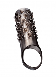 Дымчатая насадка на пенис с выпуклостями - 12 см. - Sex Expert - в Петрозаводске купить с доставкой