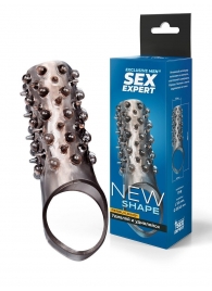 Дымчатая насадка на пенис с шипами и выпуклостями - 12,5 см. - Sex Expert - в Петрозаводске купить с доставкой