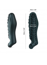 Серая силиконовая насадка на пенис с подхватом Manwan Ryzer - Manwan - в Петрозаводске купить с доставкой