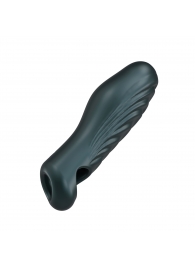 Серая силиконовая насадка на пенис с подхватом Manwan Ryzer - Manwan - в Петрозаводске купить с доставкой